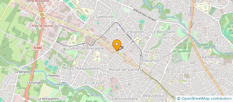 localisation de l'entreprise MONSIEUR MATTHIEU GRANDJEAN à ORVAULT