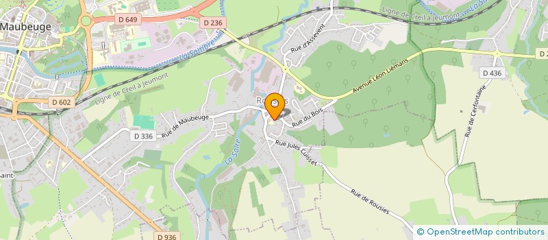 localisation de l'entreprise MONSIEUR MATTHIEU GRARD  ROUSIES