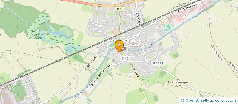 localisation de l'entreprise MONSIEUR MATTHIEU GREBEAUX  SAILLY-EN-OSTREVENT