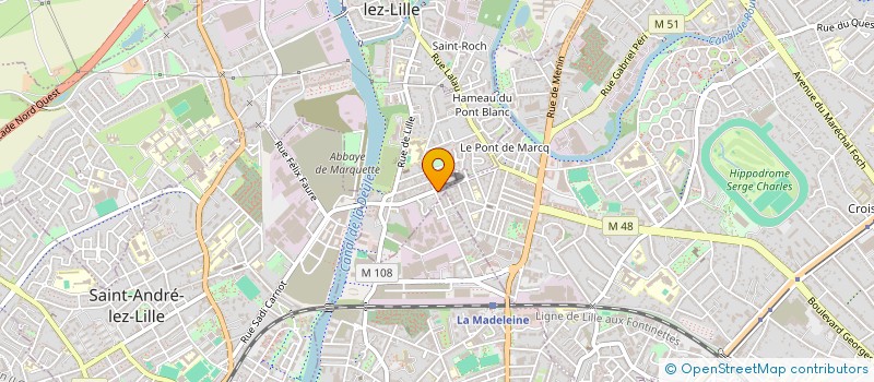 localisation de l'entreprise MONSIEUR MATTHIEU GRELIER  MARQUETTE-LEZ-LILLE