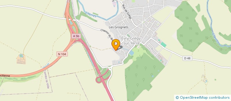 localisation de l'entreprise MONSIEUR MATTHIEU GRIERE  EVRY-GREGY-SUR-YERRE