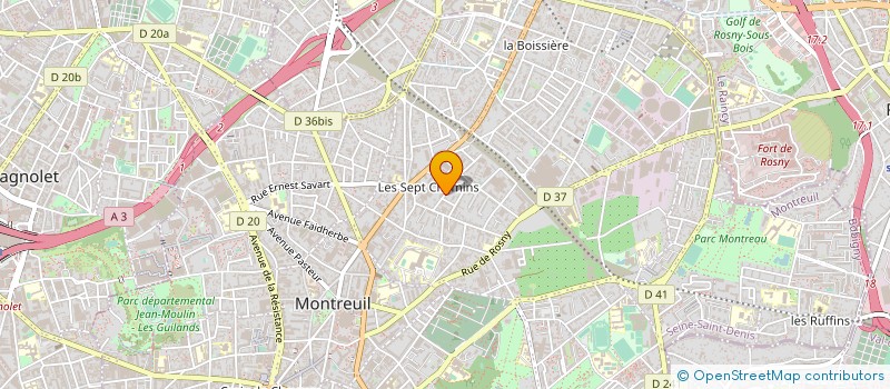 localisation de l'entreprise MONSIEUR MATTHIEU GRIMAUD à MONTREUIL
