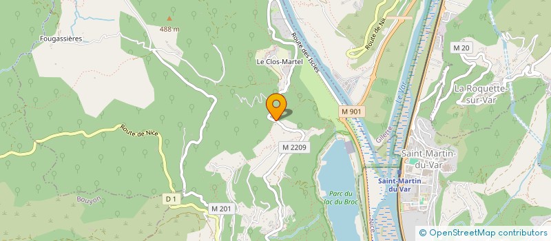 localisation de l'entreprise MONSIEUR MATTHIEU GRITTI  LE BROC