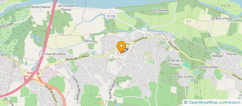 localisation de l'entreprise MONSIEUR MATTHIEU GROHARD à LES GARENNES SUR LOIRE