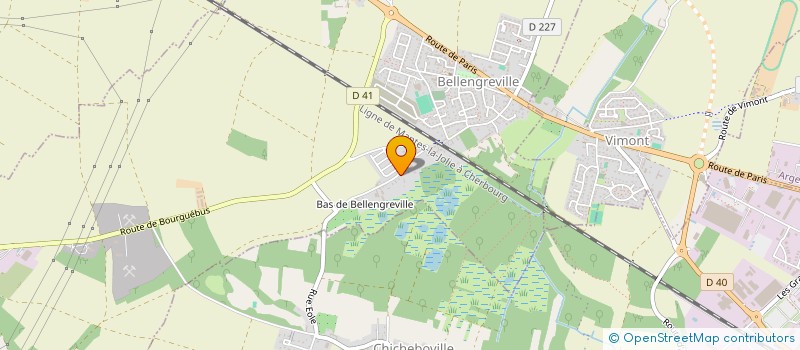 localisation de l'entreprise MONSIEUR MATTHIEU GUERARD  BELLENGREVILLE