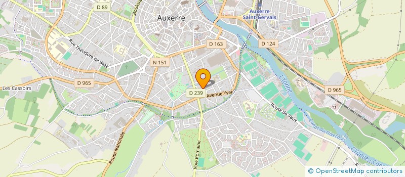 localisation de l'entreprise MONSIEUR MATTHIEU GUIBAL  AUXERRE