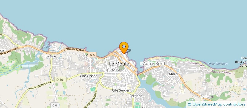 localisation de l'entreprise MONSIEUR MATTHIEU GUILLAUME à LE MOULE
