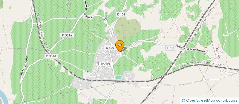 localisation de l'entreprise MONSIEUR MATTHIEU GUILLEMET  THEZIERS
