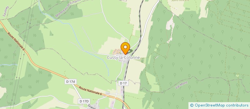 localisation de l'entreprise MONSIEUR MATTHIEU GUYET  CUSSY-LA-COLONNE