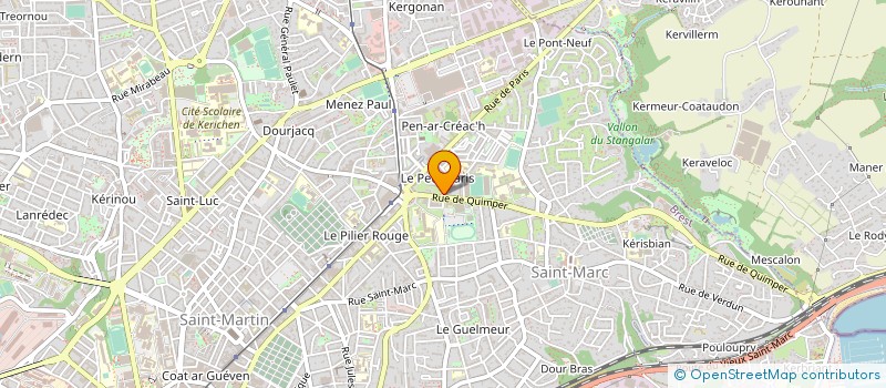 localisation de l'entreprise MONSIEUR MATTHIEU HAMON à BREST