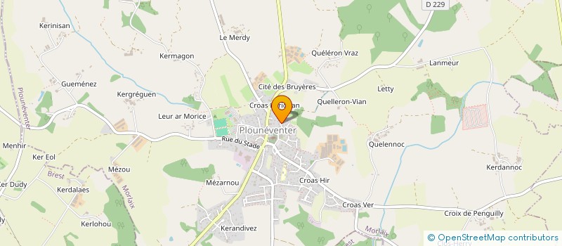 localisation de l'entreprise MONSIEUR MATTHIEU HARSCOAT  PLOUNEVENTER