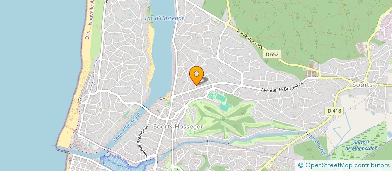localisation de l'entreprise MONSIEUR MATTHIEU HAYE  SOORTS-HOSSEGOR