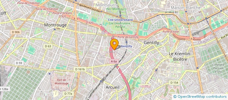 localisation de l'entreprise MONSIEUR MATTHIEU HEMMER à GENTILLY