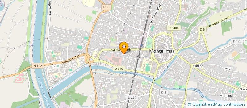 localisation de l'entreprise MONSIEUR MATTHIEU HENRIC à MONTELIMAR
