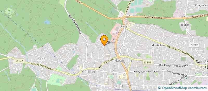 localisation de l'entreprise MONSIEUR MATTHIEU HENRY  SAINT-MEDARD-EN-JALLES