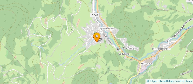 localisation de l'entreprise MONSIEUR MATTHIEU HENRY  LAPOUTROIE