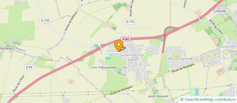 localisation de l'entreprise MONSIEUR MATTHIEU HERBET  GRAINVILLE-SUR-ODON