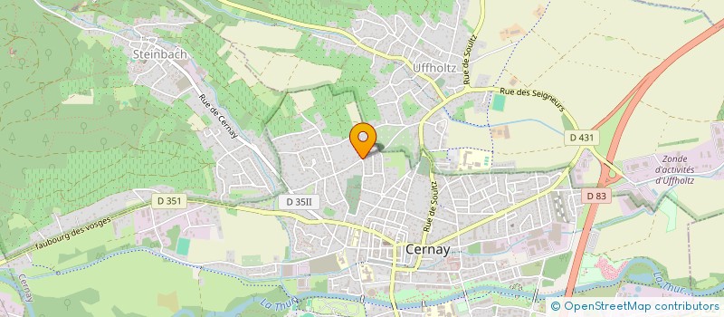 localisation de l'entreprise MONSIEUR MATTHIEU HERSCHER  CERNAY