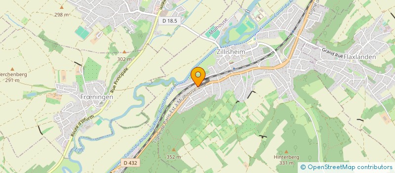 localisation de l'entreprise MONSIEUR MATTHIEU HOAREAU à ZILLISHEIM