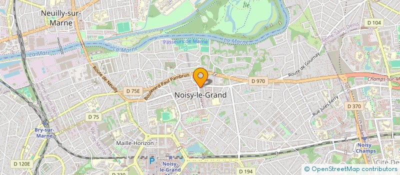 localisation de l'entreprise MONSIEUR MATTHIEU HOERTER à NOISY-LE-GRAND