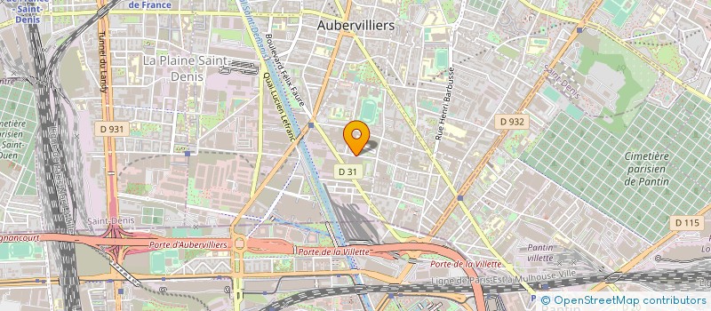 localisation de l'entreprise MONSIEUR MATTHIEU HORNUSS  AUBERVILLIERS