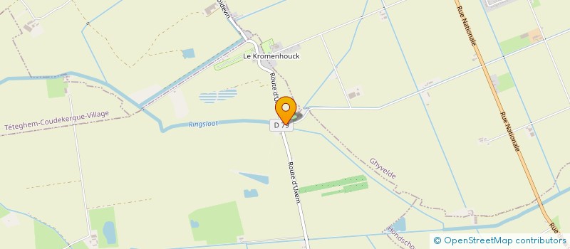 localisation de l'entreprise MONSIEUR MATTHIEU HOSTE  HONDSCHOOTE