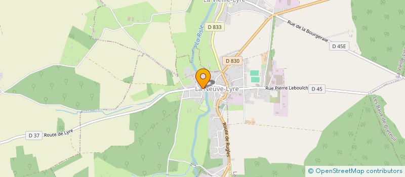 localisation de l'entreprise MONSIEUR MATTHIEU HOUBERT  LA NEUVE-LYRE