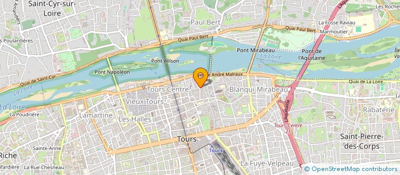 localisation de l'entreprise MONSIEUR MATTHIEU HUGUET  TOURS