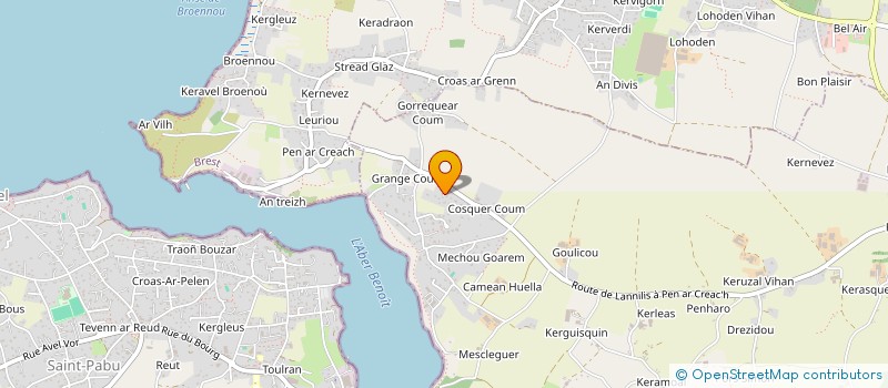 localisation de l'entreprise MONSIEUR MATTHIEU HULIN  LANNILIS