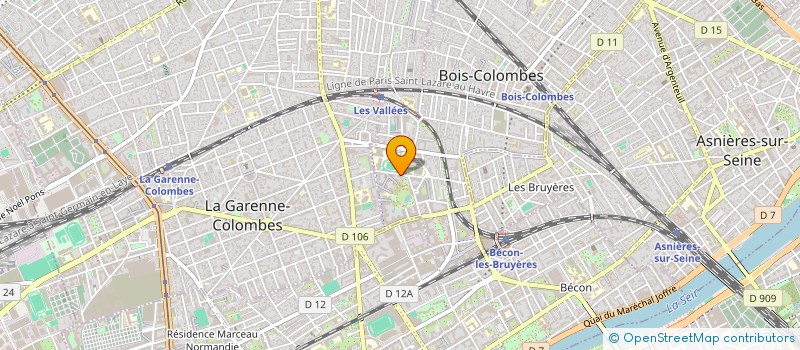 localisation de l'entreprise MONSIEUR MATTHIEU HUSSON à BOIS-COLOMBES