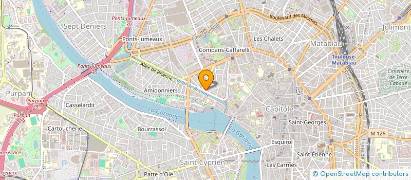 localisation de l'entreprise MONSIEUR MATTHIEU HUTCHISON  TOULOUSE