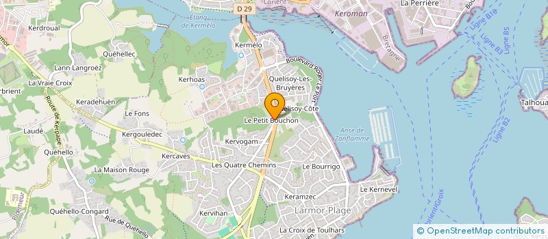 localisation de l'entreprise MONSIEUR MATTHIEU INCHAUSPE  LARMOR-PLAGE