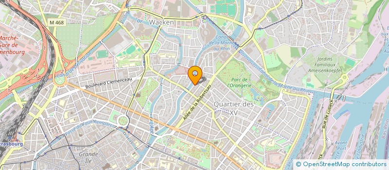 localisation de l'entreprise MONSIEUR MATTHIEU ISOREZ  STRASBOURG