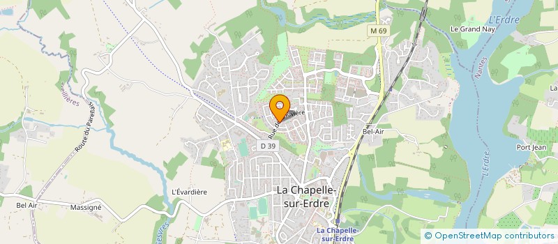 localisation de l'entreprise MONSIEUR MATTHIEU JAHAN  LA CHAPELLE-SUR-ERDRE