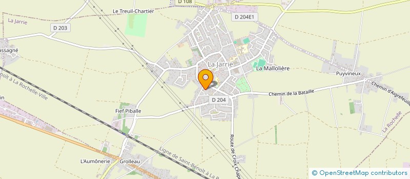 localisation de l'entreprise MONSIEUR MATTHIEU JAULIN  LA JARRIE