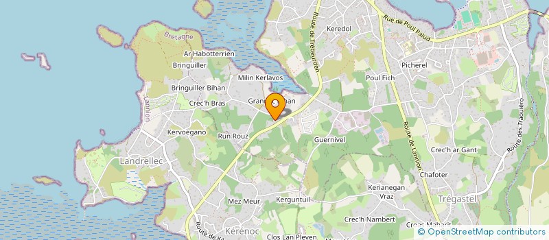 localisation de l'entreprise MONSIEUR MATTHIEU JEAN CLAUDE BOURNY  TREGASTEL