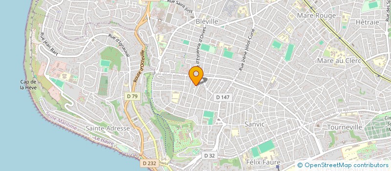 localisation de l'entreprise MONSIEUR MATTHIEU JEANNE  LE HAVRE