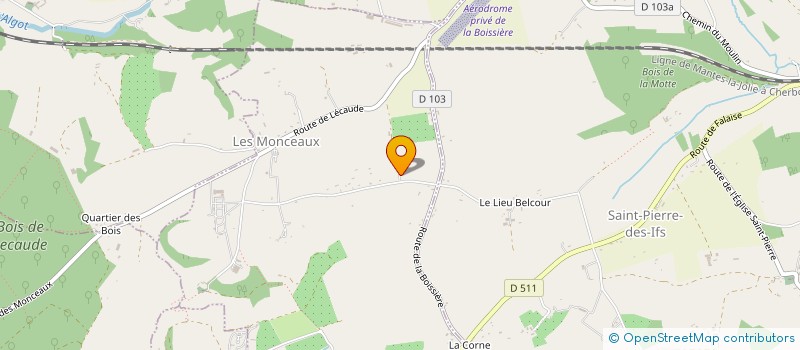 localisation de l'entreprise MONSIEUR MATTHIEU JEANNE  LES MONCEAUX