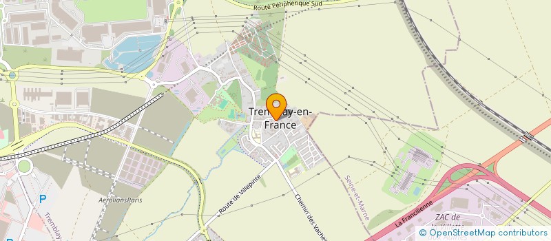 localisation de l'entreprise MONSIEUR MATTHIEU JEANNY à TREMBLAY-EN-FRANCE