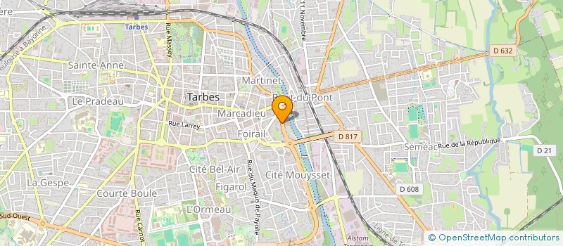 localisation de l'entreprise MONSIEUR MATTHIEU JIMENEZ  TARBES