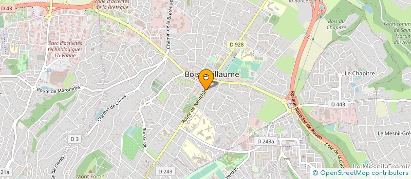 localisation de l'entreprise MONSIEUR MATTHIEU JOURDAIN à BOIS-GUILLAUME