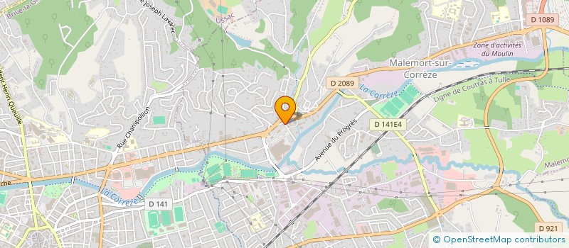 localisation de l'entreprise MONSIEUR MATTHIEU JOUVE  MALEMORT