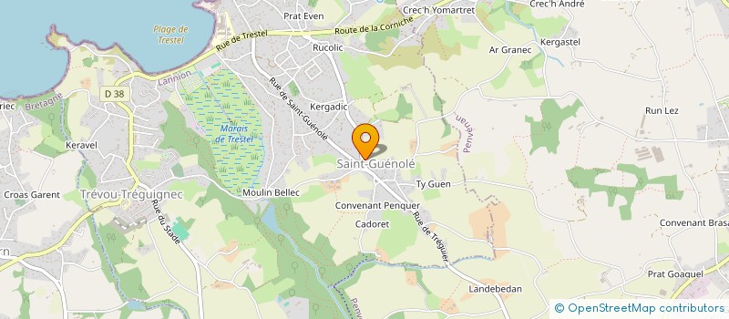 localisation de l'entreprise MONSIEUR MATTHIEU KASSIMO  TREVOU-TREGUIGNEC