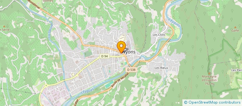 localisation de l'entreprise MONSIEUR MATTHIEU KAUFMANN  NYONS