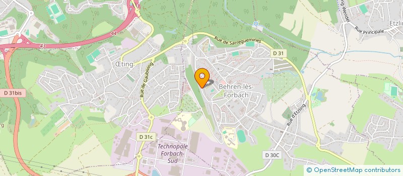 localisation de l'entreprise MONSIEUR MATTHIEU KREMER  BEHREN-LES-FORBACH