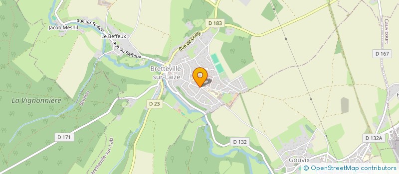 localisation de l'entreprise MONSIEUR MATTHIEU L'HIRONDEL  BRETTEVILLE-SUR-LAIZE