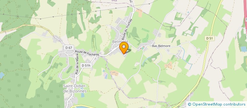 localisation de l'entreprise MONSIEUR MATTHIEU L'HOTEL  BELMONT