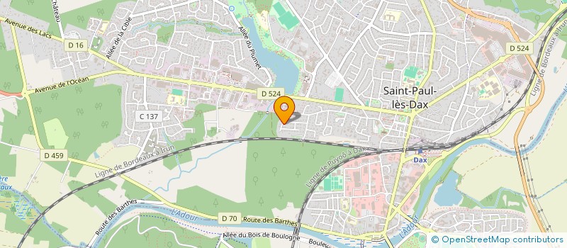 localisation de l'entreprise MONSIEUR MATTHIEU LABARCHEDE LAFITTE  SAINT-PAUL-LES-DAX