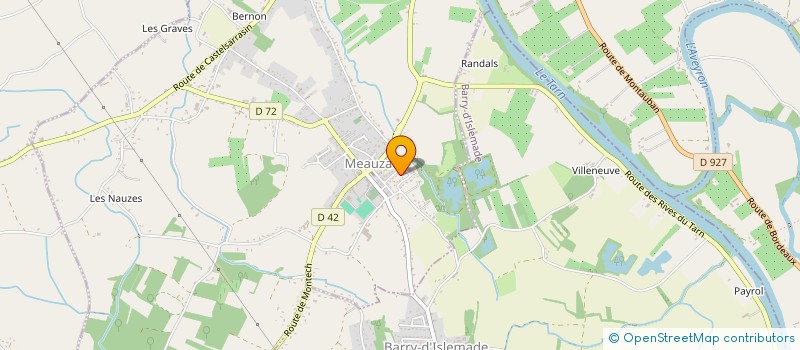 localisation de l'entreprise MONSIEUR MATTHIEU LABORDE  MEAUZAC