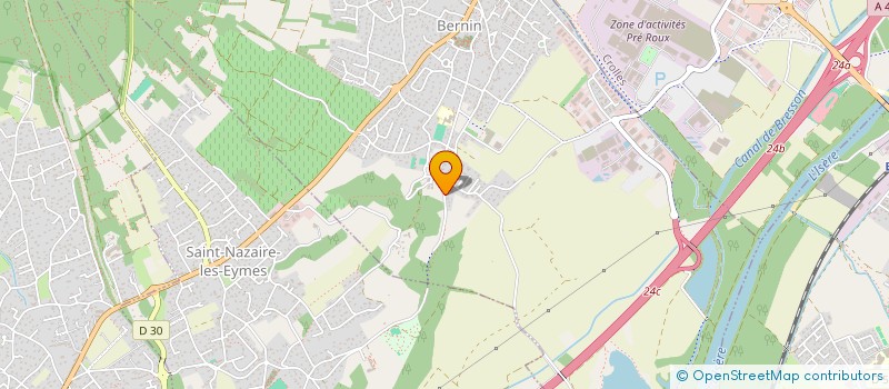 localisation de l'entreprise MONSIEUR MATTHIEU LABRUNE  BERNIN